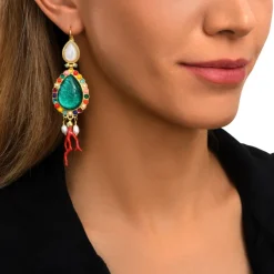 Oceane sleeper earrings – turquoise