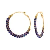 Panarea hoop earrings - blue