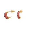 Panarea hoop earrings - fuchsia pink