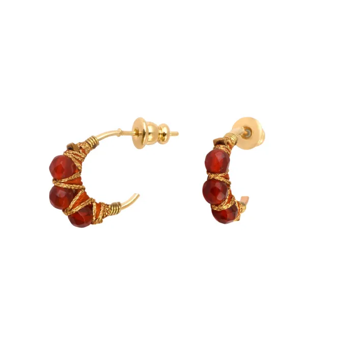 Panarea hoop earrings - orange