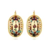 Persian oval earrings - multicolored