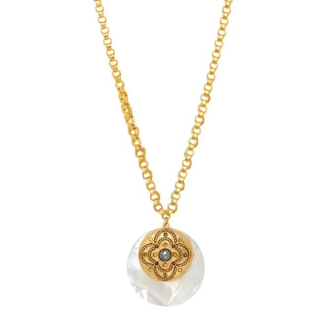 Positano chain necklace - white