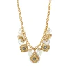 Positano medallion chain necklace - white