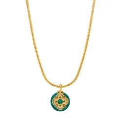 Positano pendant necklace - green
