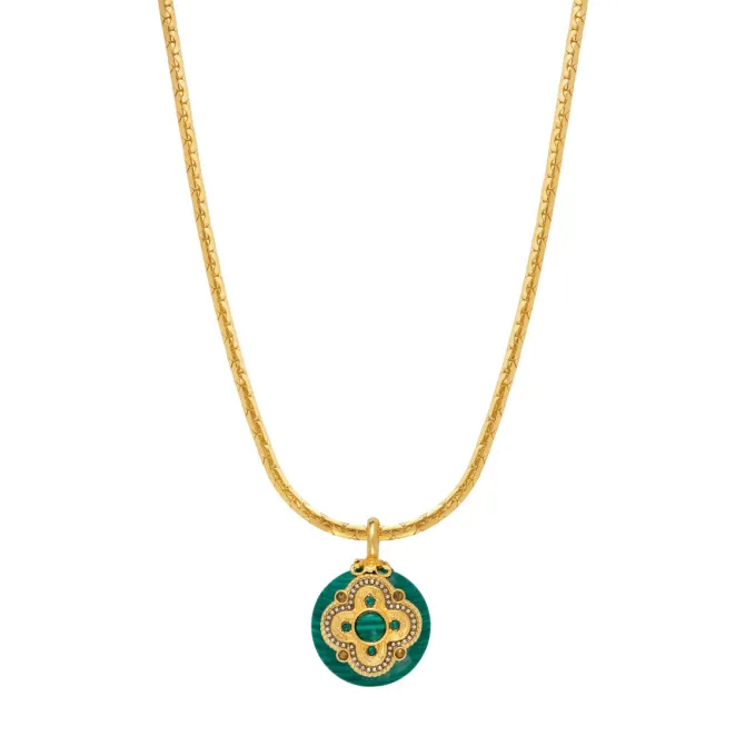 Positano pendant necklace - green