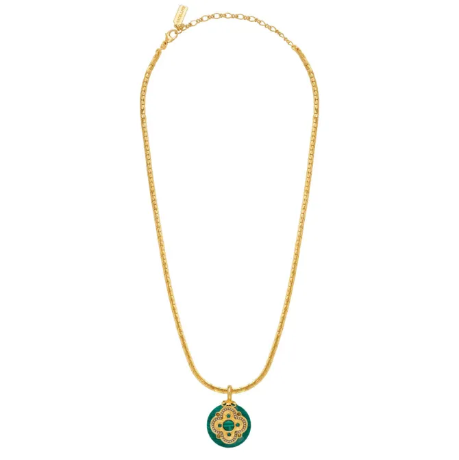 Positano pendant necklace - green