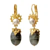 Positano sleeper earrings - grey