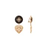 Prestige clip-on earrings - red