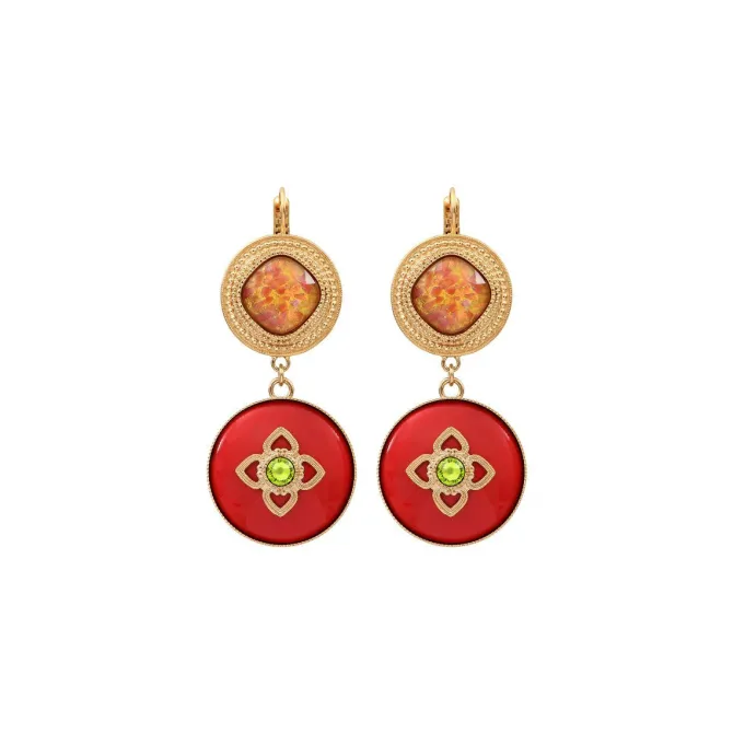 Prestige sleeper earrings - roses