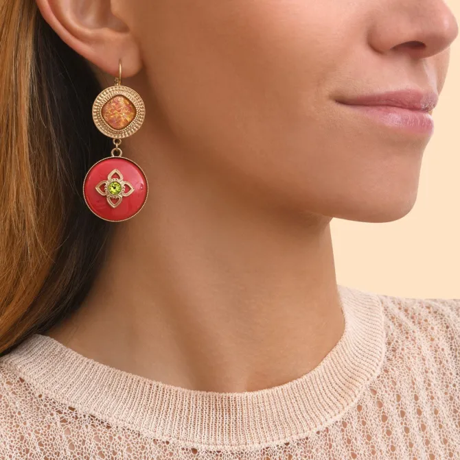 Prestige sleeper earrings - roses