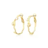 Small Océane hoop earrings – white