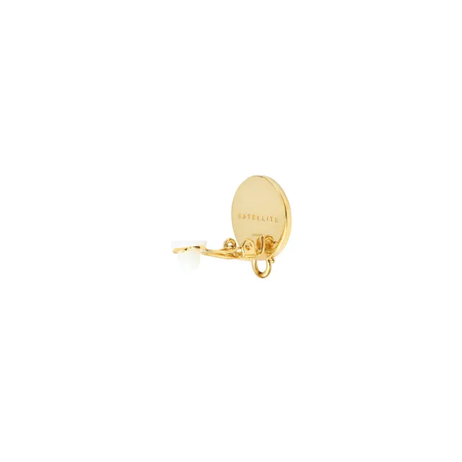 Sun clip-on earrings - green
