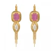 Sun sleeper earrings - roses