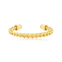 Tess adjustable bangle bracelet - gold