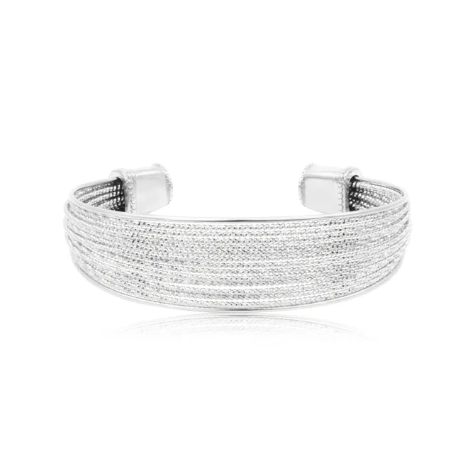 Tess bangle bracelet - silver