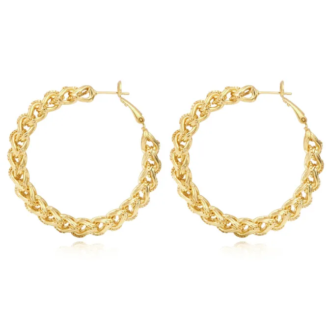 Tess hoop earrings - gold