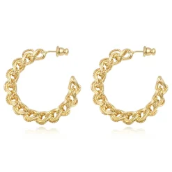 Tess hoop earrings - gold