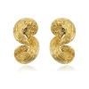 Zaza clip-on earrings - gold