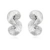 Zaza clip-on earrings - silver